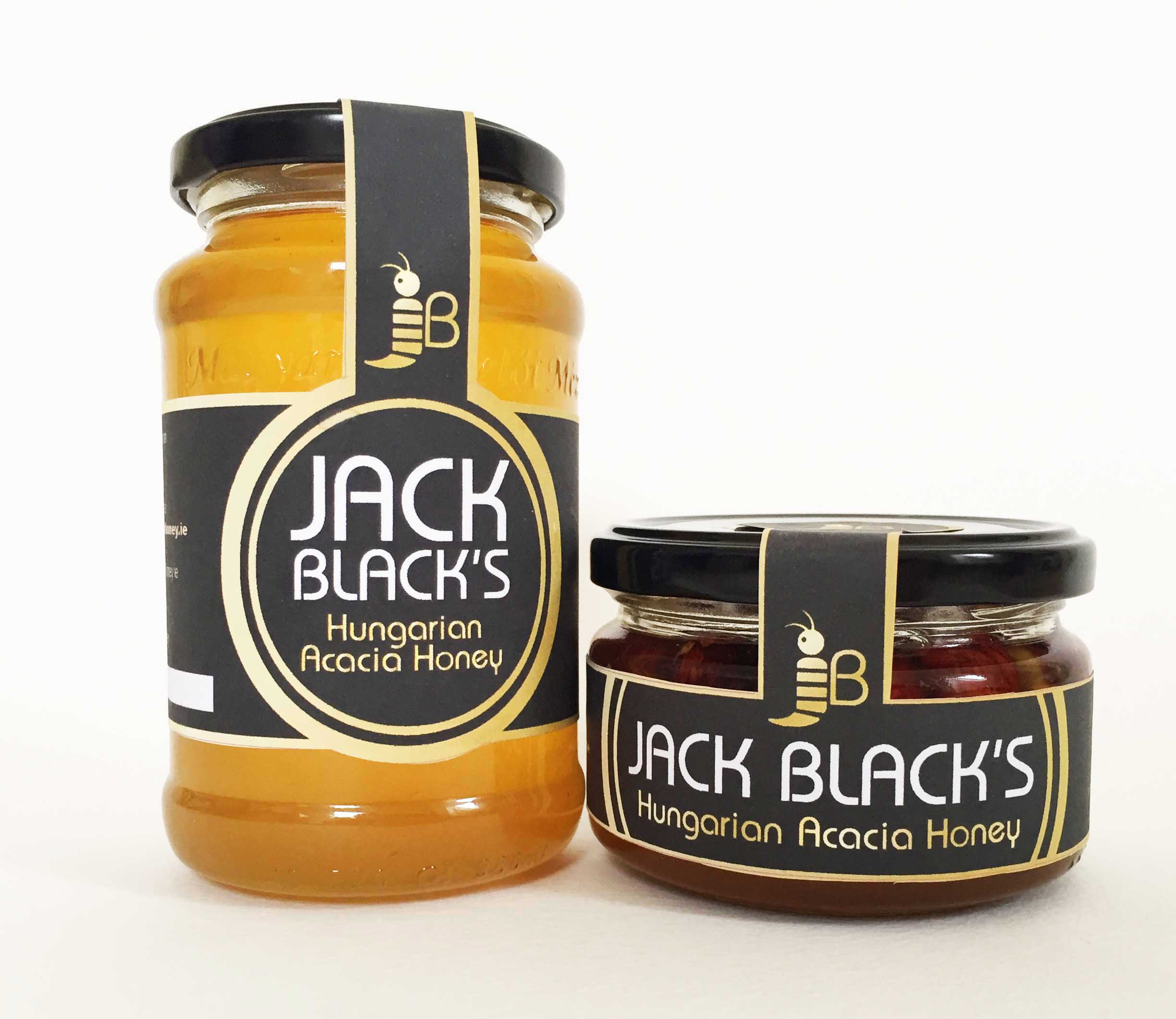 Jack Black Honey Food Label Packaging Design