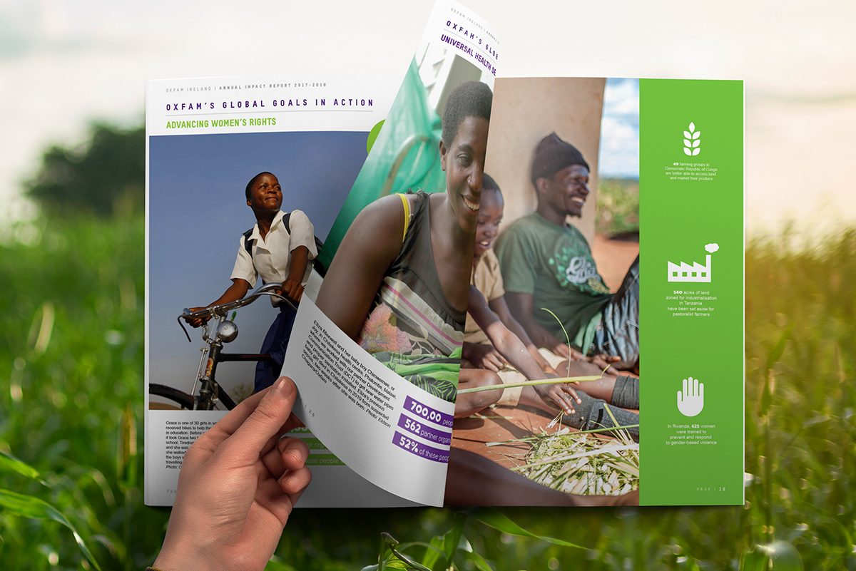 OXFAM Annual Report Design 2017