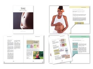 Brochure Design with pocket for BASQ pregnancy products