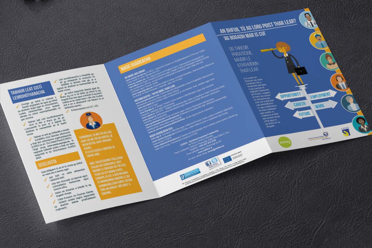 Tri Fold Brochure Design Dublin EURES