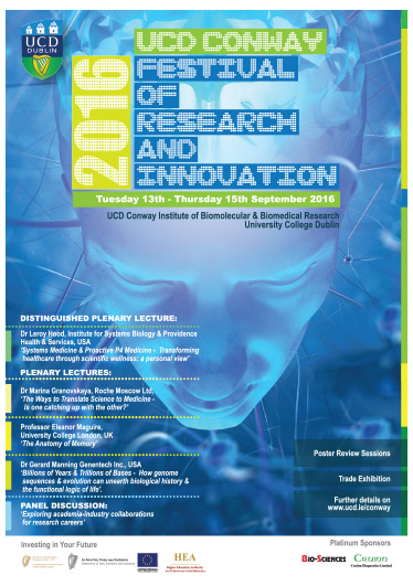 UCD Conway Festival of Research and Innovation Poster Design Campaign