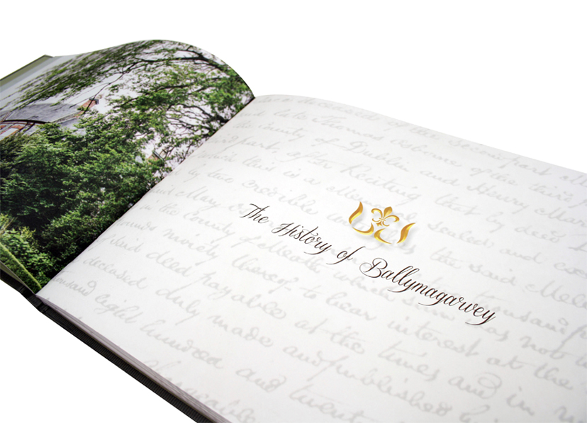 Ballymagarvey Luxury A4 book design